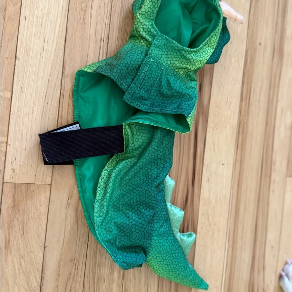 Green Dinosaur 🦖 Costume and Pirate Hat 🏴‍☠️ for Pets 🐱 🐶